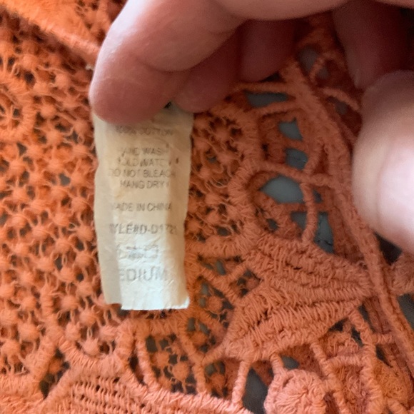 Coral Crocheted Tank - Picture 7 of 7